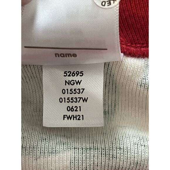 HANNA ANDERSSON Disney Christmas Pajamas Set •M• Mickey Mouse Red Green - Picture 6 of 7